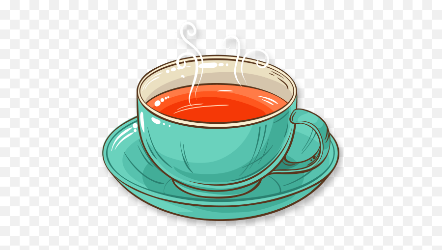 Tea Teatime Beverage Multicolor Teacup - Teacup Emoji,Tea Cup Emoji