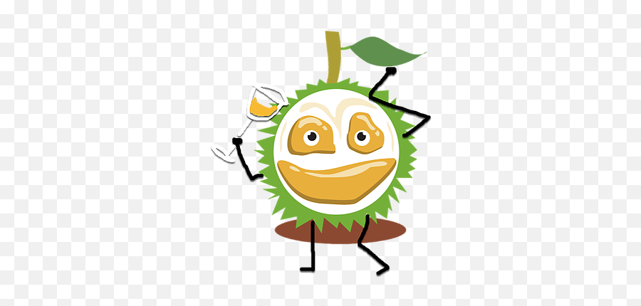 Durian Wonderland - Clip Art Emoji,Cheers Emoticon
