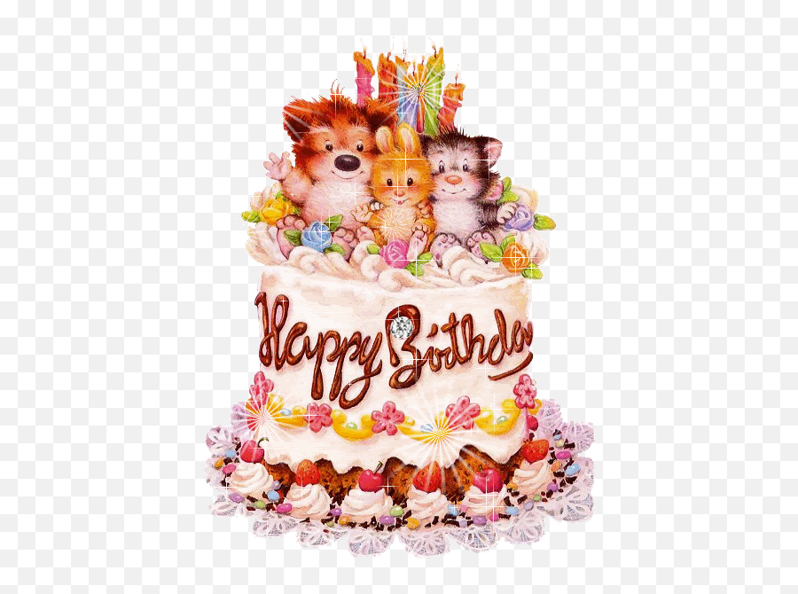 Animated Happy Birthday Images For Kids - Happy Birthday Gif Messages Emoji,Happy Birthday Emoticons
