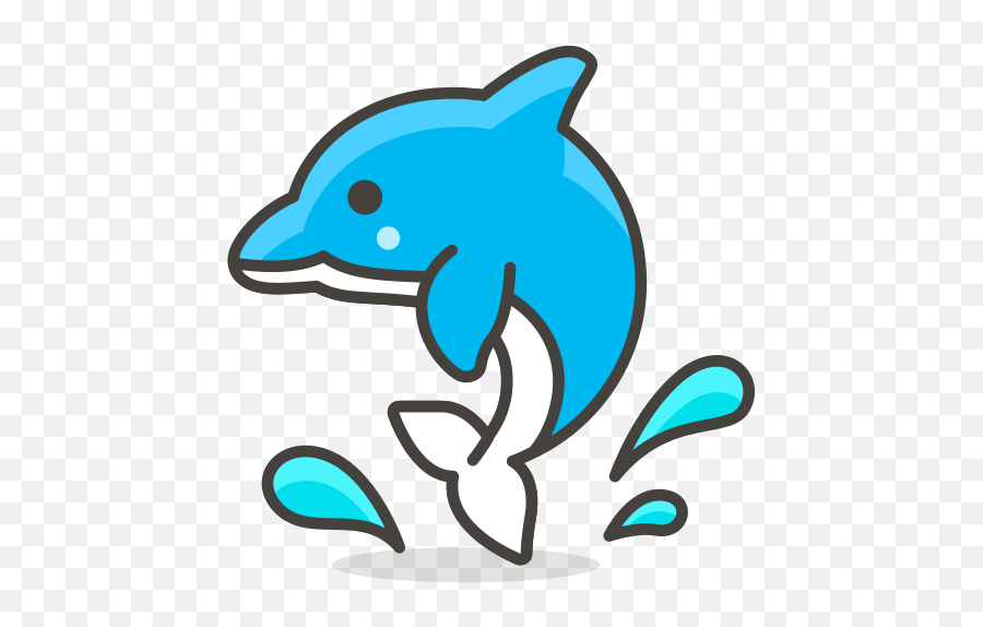 Dolphin Icon At Getdrawings - Dolphin Icon Png Emoji,Fish Emoji