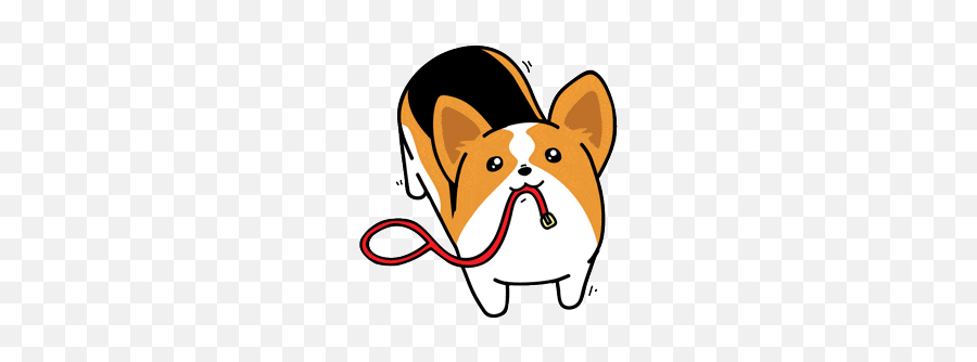 Happy Dog Stickers For Android Ios - Animated Gif Cute Corgi Gif Emoji,Happy Dog Emoji