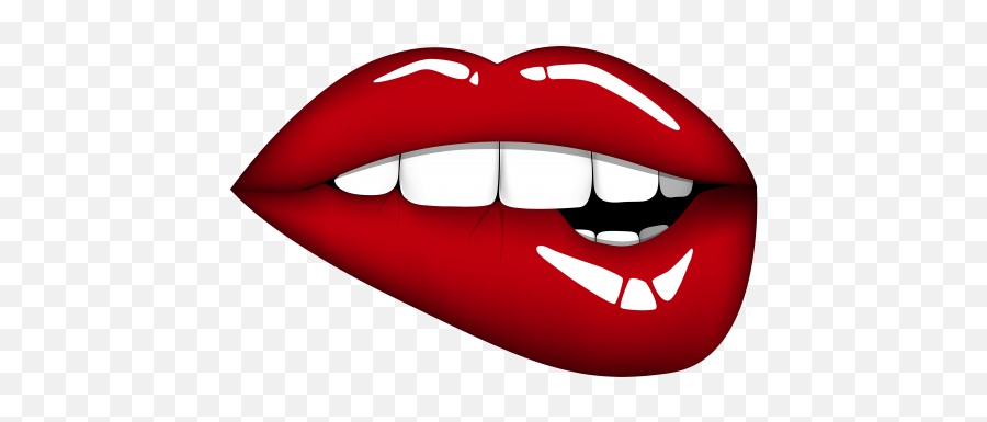 Pin - Transparent Background Lip Bite Png Emoji,Rolling Stones Emoji