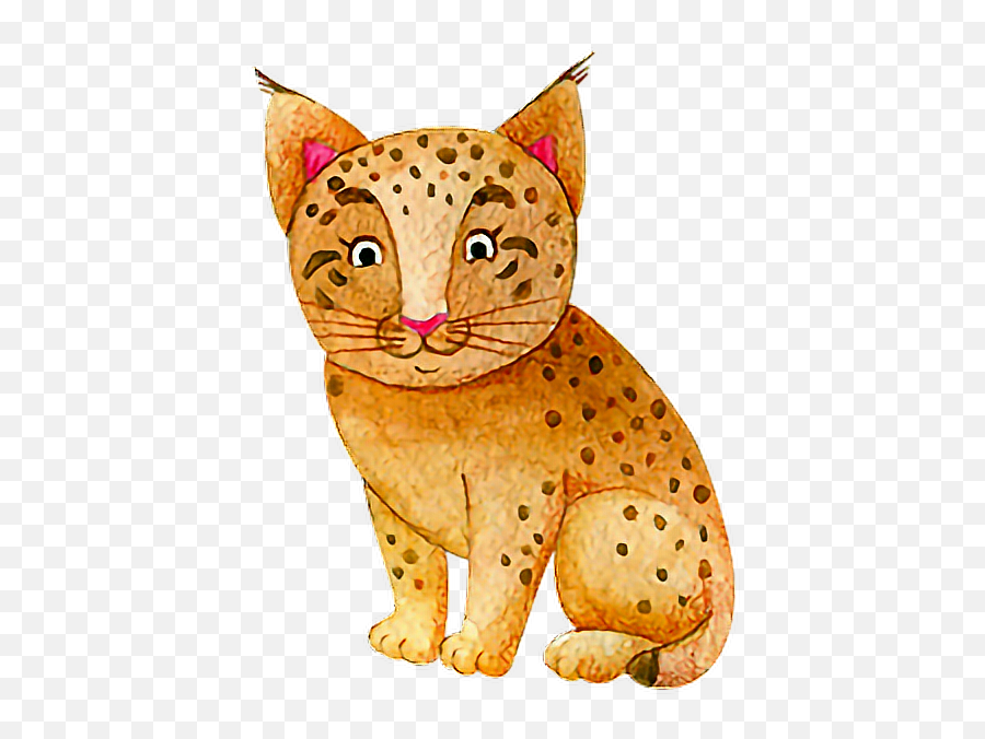 Wildcat Forest Animals Ftestickers - Domestic Cat Emoji,Wildcat Emoji