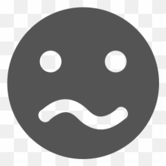 Face Confused Free Icon Of Super Flat - Smiley Emoji