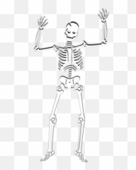 Vector Clip Art Of Scary Skeleton - Spooky Skeletons Png Emoji
