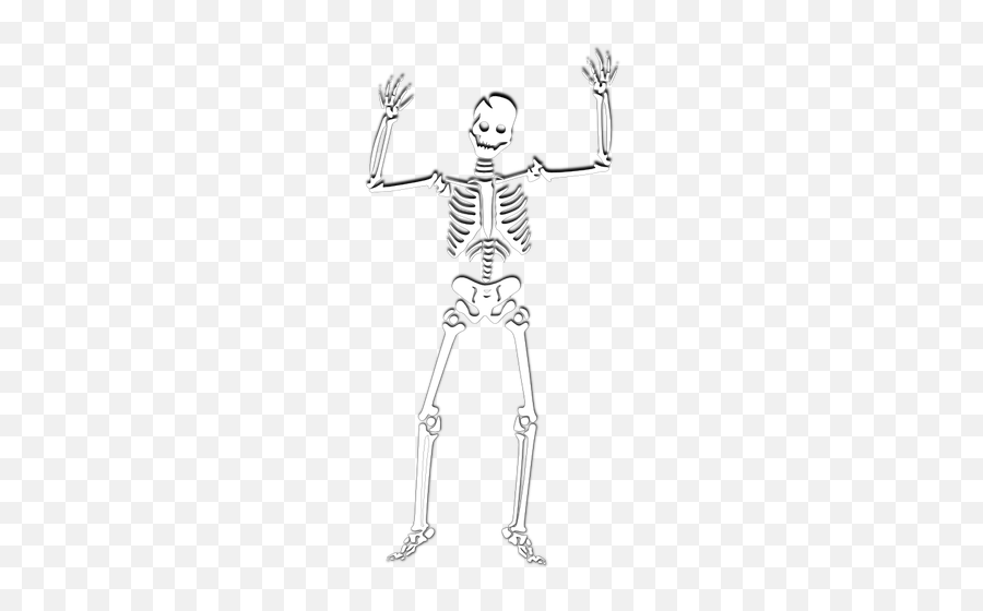 Vector Clip Art Of Scary Skeleton - Spooky Scary Skeletons Png Emoji,Chicken Bone Emoji