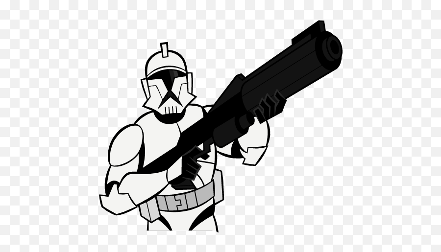 22 Star Wars Clipart Clone Trooper Free Clip Art Stock - Clone Wars 2003 Clone Trooper Emoji,Gun And Star Emoji