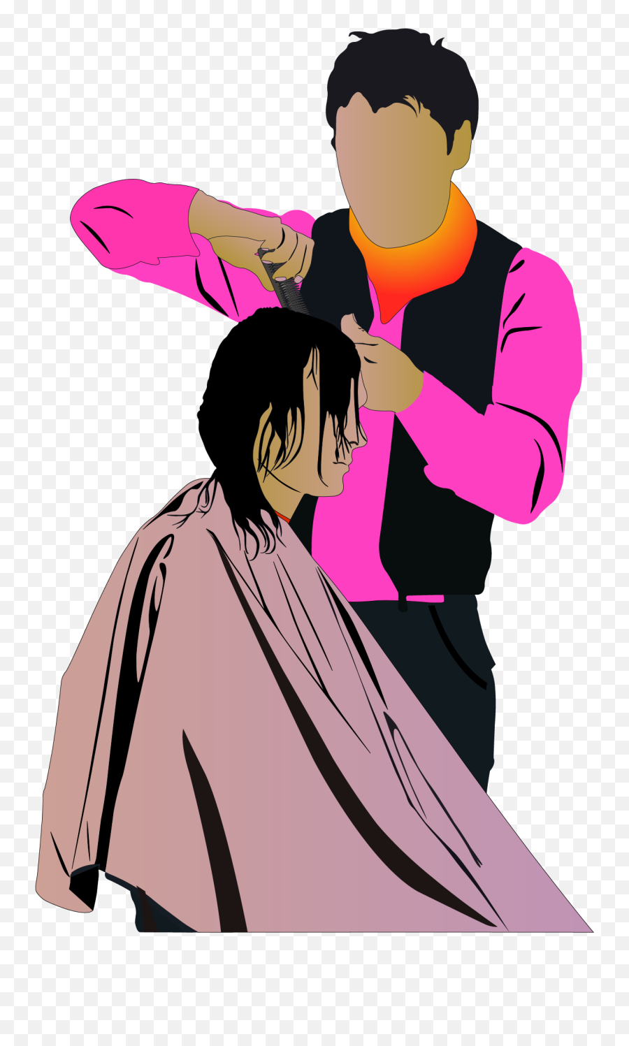 Hairstyle Hairdresser Wardrobe Vector Handmade Haircut - Hair Dresser Transparent Emoji,Emoji Haircut