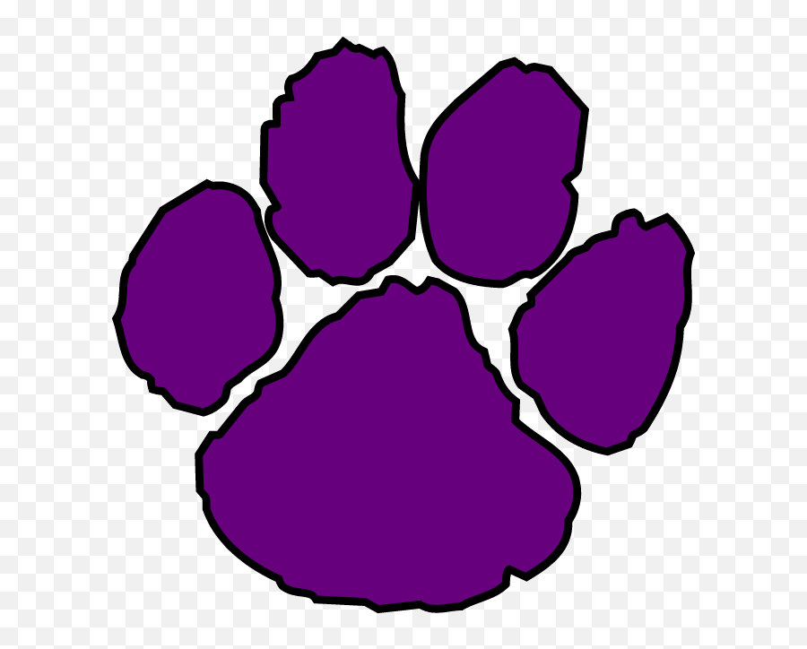 Cougar Paw Print Clip Art Clipart 8 - Purple Transparent Paw Print Emoji,Scottish Terrier Emoji