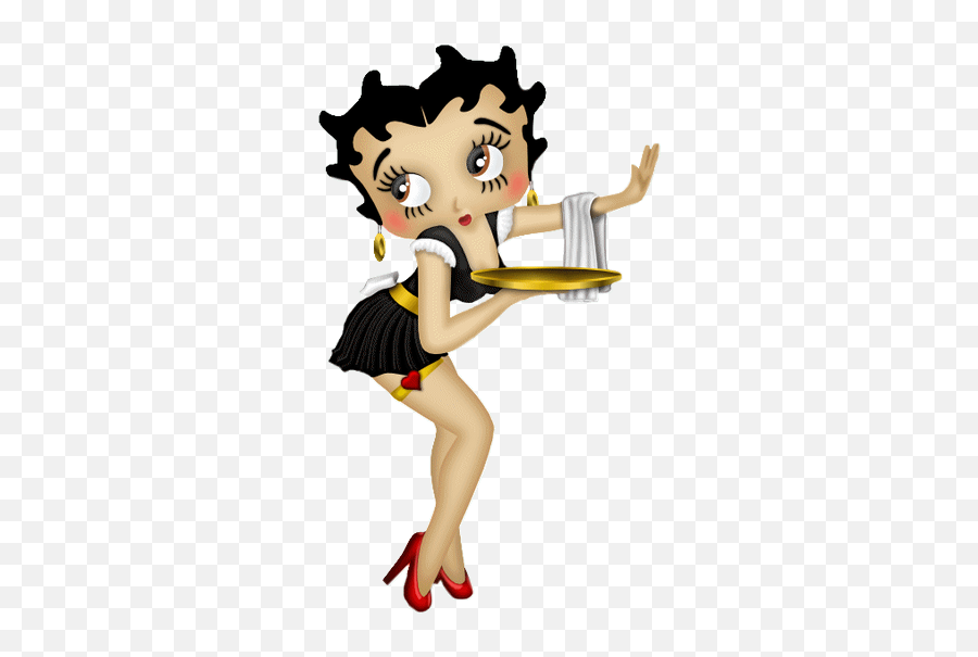Épinglé Sur Betty Boop - Betty Boop Bar Emoji,Waitress Emoji