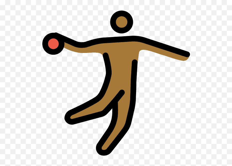 Man Playing Handball Emoji Clipart - Handball,Emoji Jump