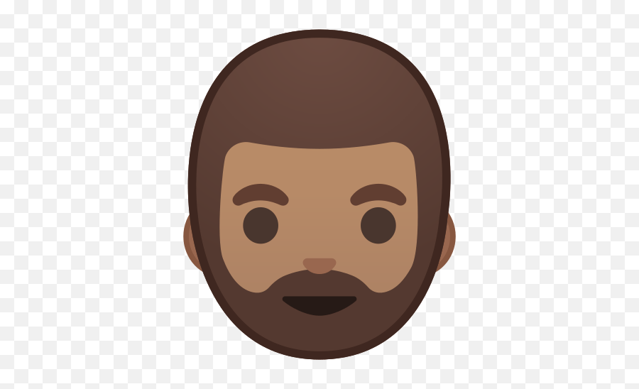Medium Skin Tone Beard Meaning - Happy Emoji,Emoji With Beard