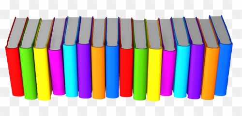 Book Transparent Row - Of Books Png Clipart Full Size In A Emoji