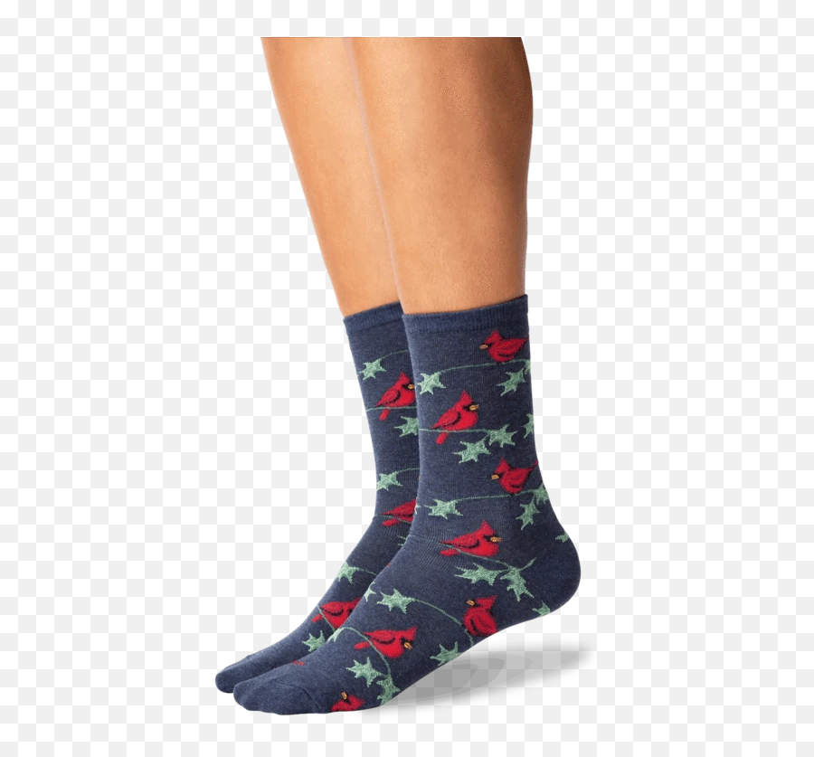 Womens Cardinals Crew Socks - Hockey Sock Emoji,Cardinals Emoji