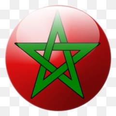 Moroccan Flag Circle - Pentagram Vector Emoji,Morocco Flag Emoji