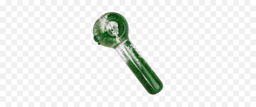 Glitter Spoon Liquid Hand Pipe - Glittery Green Pipe Weed Emoji,Crack Pipe Emoji