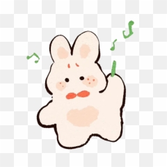 Happy Cute Rabbit Png Image Emoji