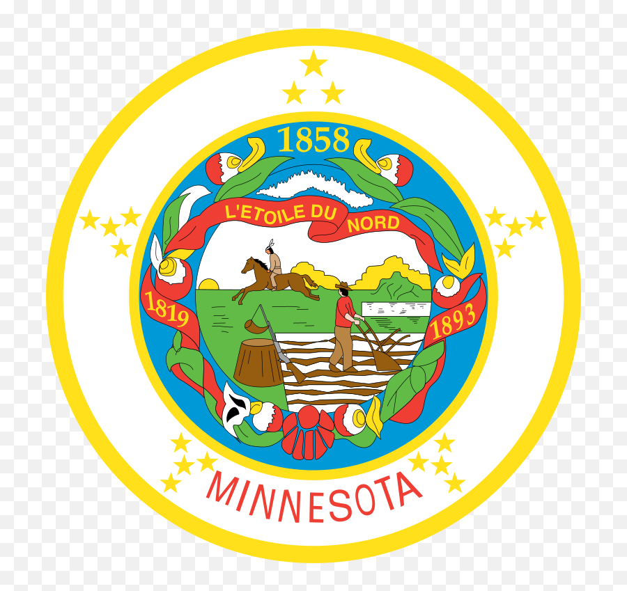 Seal Of Minnesota - Minnesota Flag Emoji,Guatemalan Flag Emoji