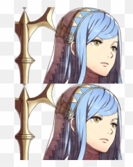 Little Irks - Azura Fire Emblem Haircut Emoji,Hair On Fire Emoji