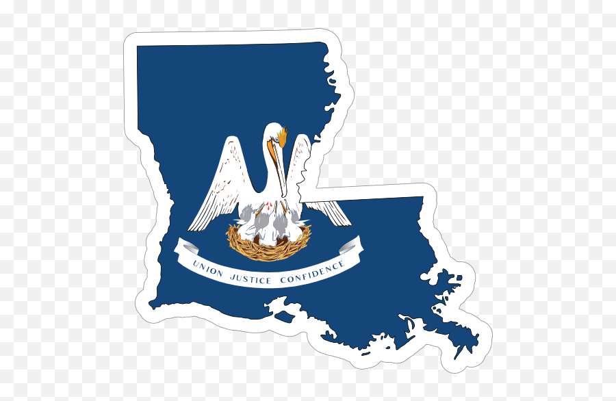 Louisiana Flag State Sticker - Louisiana Flag Emoji,Louisiana Flag Emoji