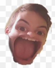 Omg Brother Scream Bigmouth Snapchat - Head Transparent Emoji