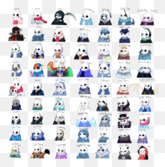 Boatload Of Sans Link Me Moree - Undertale Au Emoji,League Of Legends Emoticons