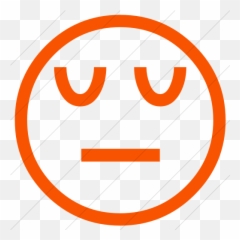 Simple Orange Classic Emoticons Pensive - Emoji Domain