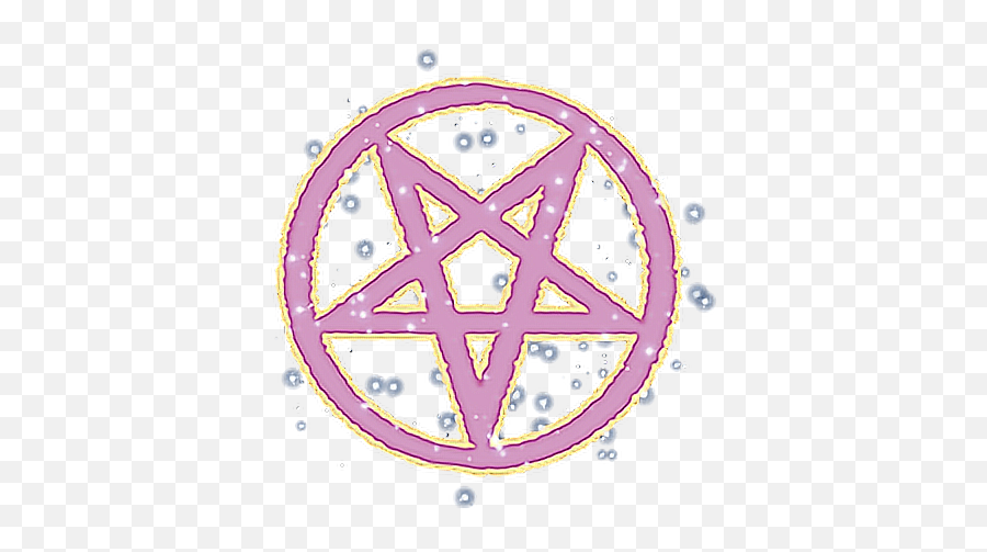 Glitter Pentagram Occult Kawaii Satan - Thy Art Is Murder Logo Emoji,Pentagram Emoji