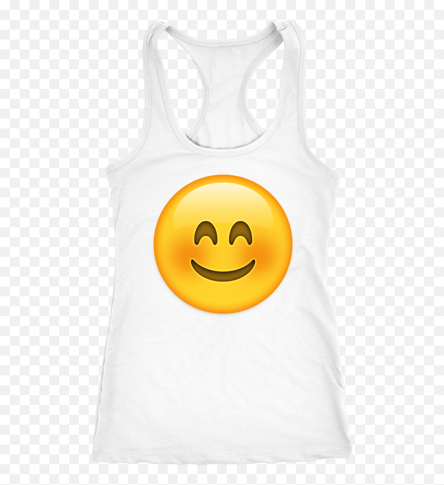 Download Blush Emoji Tank Top - Smiley,Emoji Blush