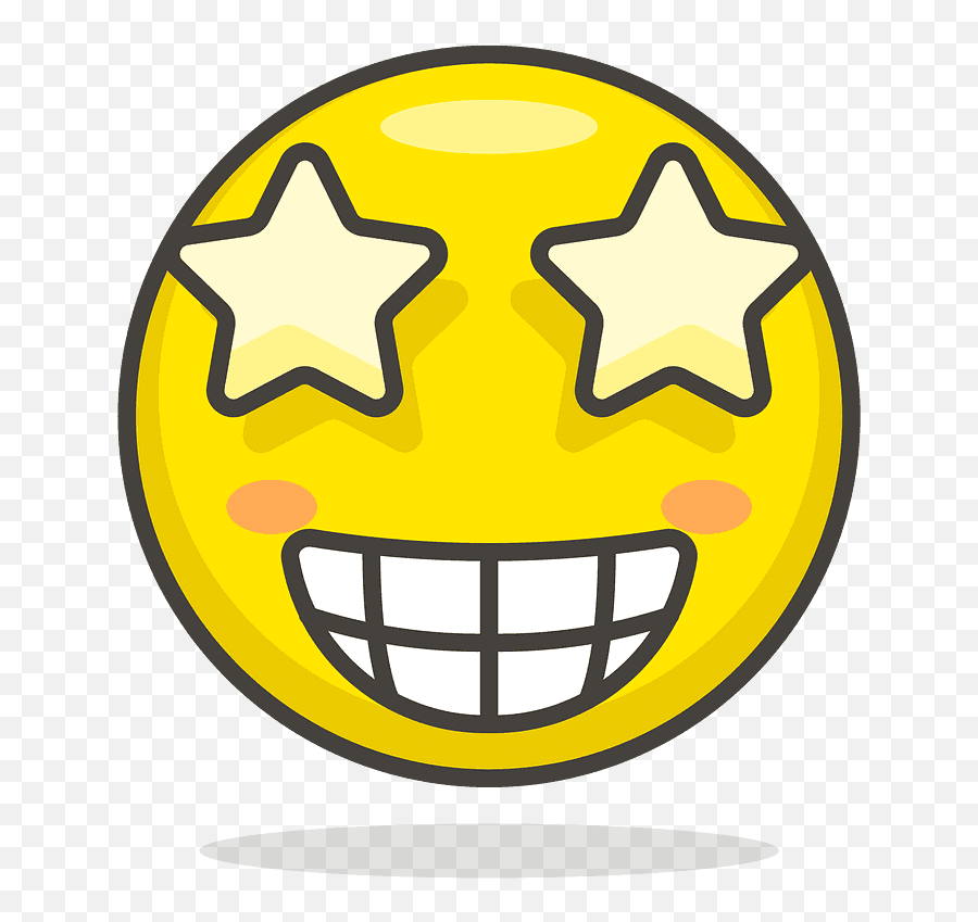 Star - Transparent Png Weird Face Emoji,Star And Eyes Emoji