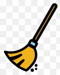 Broom Emoji Clipart -
