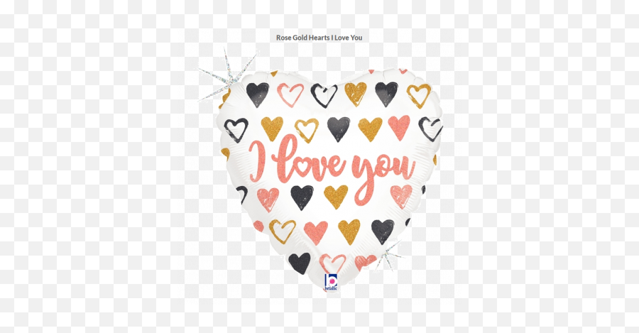 Bt Holographic Foil 18 - Balloon Emoji,Gold Heart Emoji