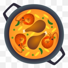 Shallow Pot Of Food To - Dish Emoji