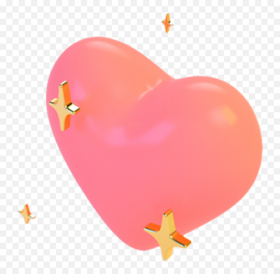 Tumblr Heart Corazon Star Estrella - Heart Emoji 3d Aesthetic,Emoji De Corazon