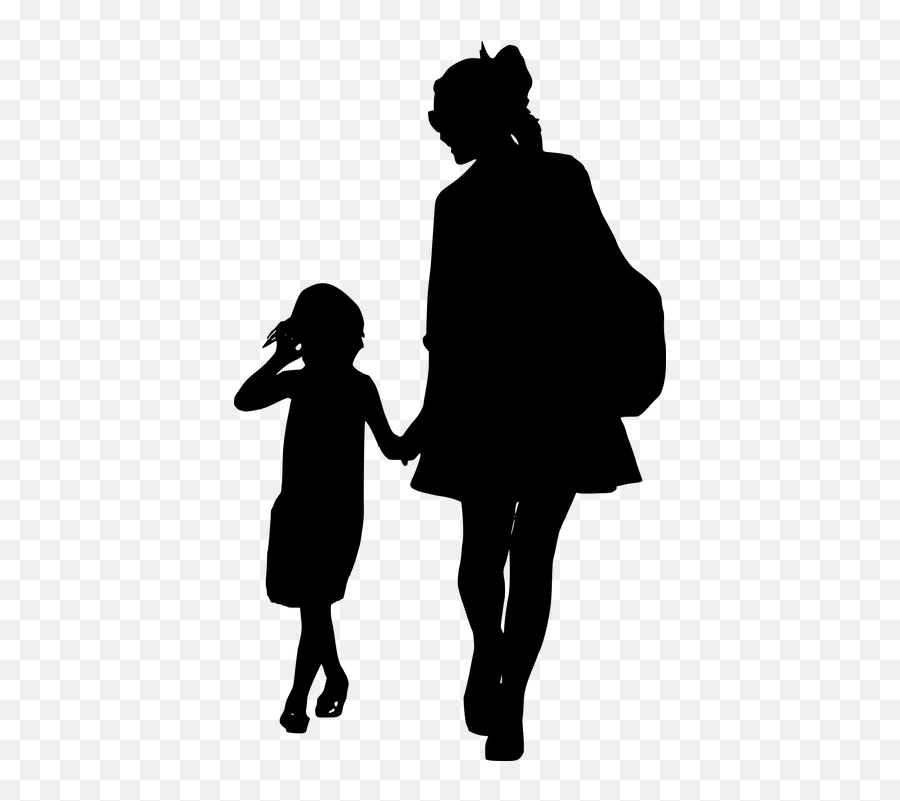 Neuwritesd - Mother And Daughter Holding Hands Silhouette Emoji,Headdesk Emoji
