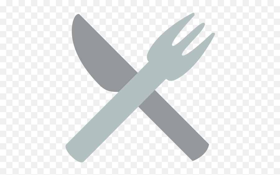 Fork And Knife Emoji Vector Icon - Emoji De Tenedor Y Cuchillo,Knife Emoji