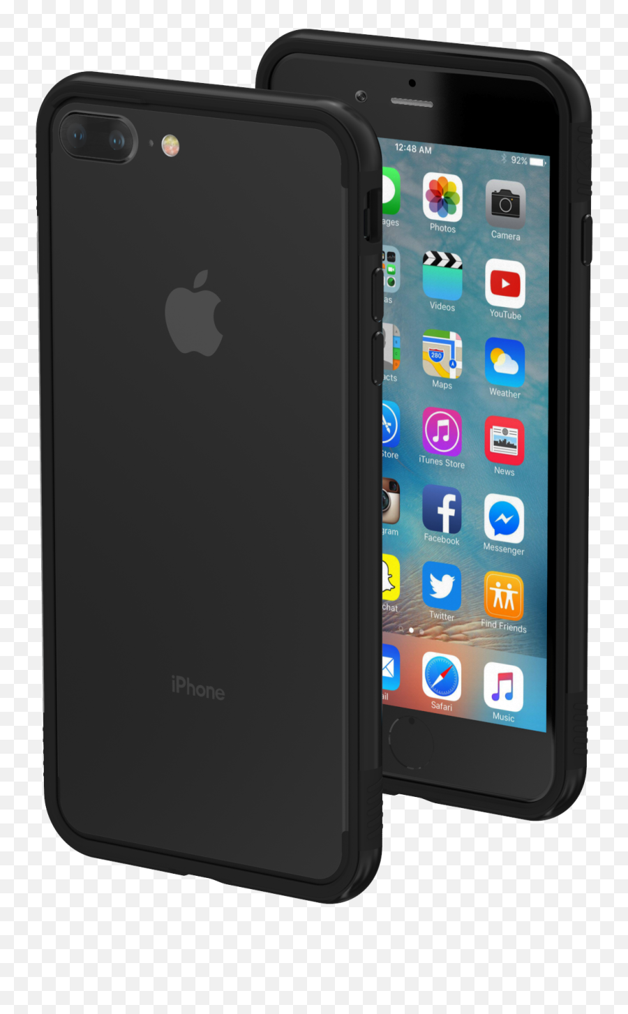 Black Iphone 7 Plus Case Png Image With - Red Iphone 7 Emoji,Iphone 7 Plus Emojis