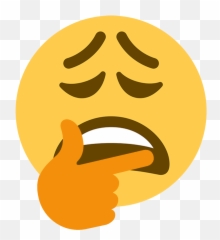 Think Emoji Thonk Memes Lol Emote Confused Pepe Hmm - Thinking Confused