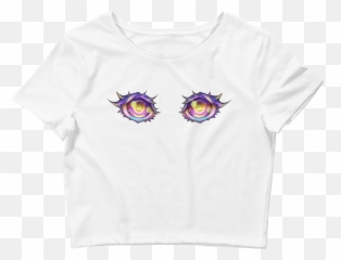 Womens Soul Staring Crop Top - Emoji