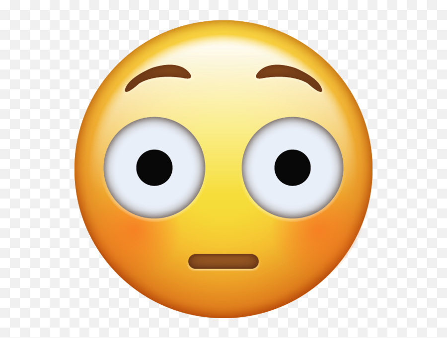Download Flushed Emoji Png - Ios Shocked Emoji Png,Snake Emoji