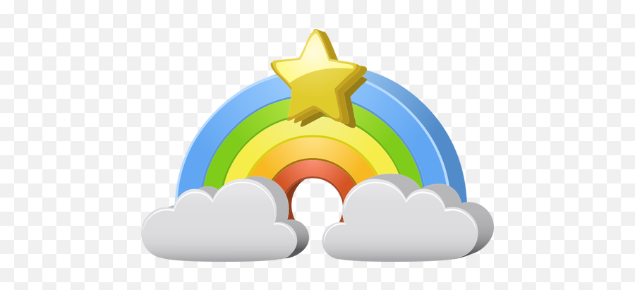 Rainbow And Star - Random Png Image Transparent Emoji,Star And Cash Emoji
