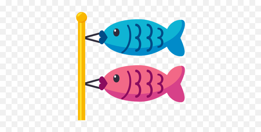 Wind Socks Flown On May 5th To Celebrate Japanese Boy - Clip Art Emoji,Fish Emoji