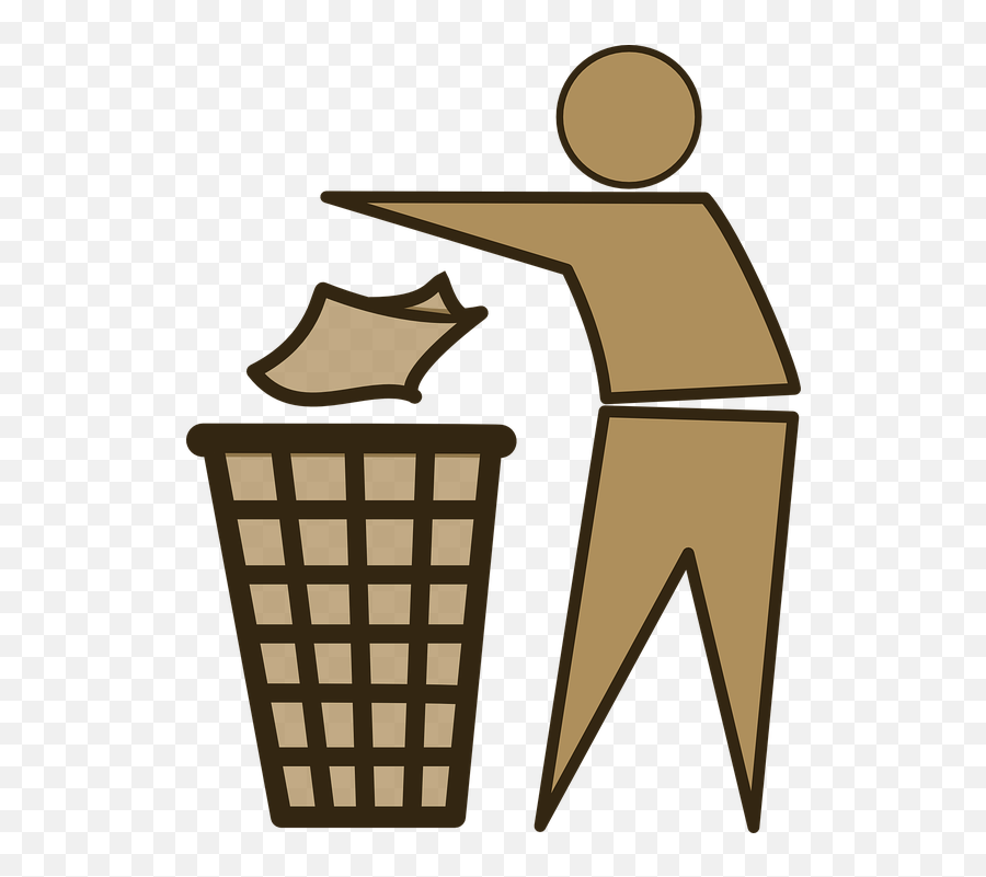 Trash Trashcan Bin - Rubbish Clip Art Emoji,Trash Bin Emoji