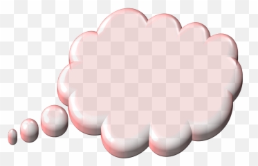 Speech Bubble Thought To - Transparent Pink Speech Bubble Emoji,Thought Balloon Emoji