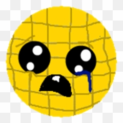 Sad Lonely Little Waffle - Circle Emoji