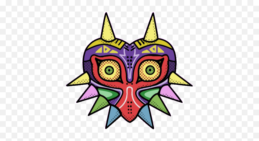 Top Mask Of The Sun Stickers For Android Ios - Majoras Mask Aesthetic Emoji,Lion Emoji