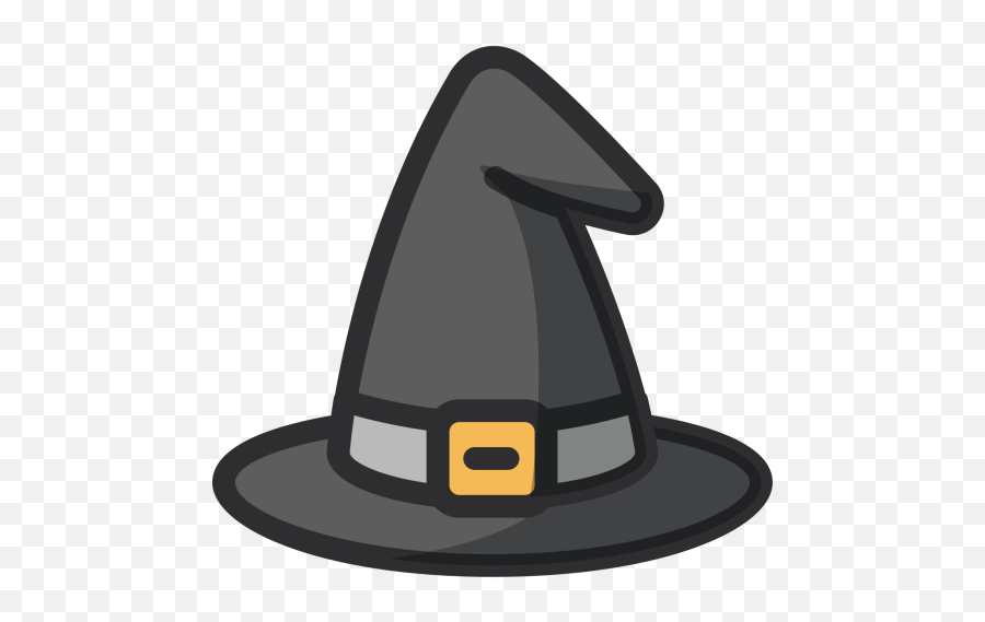 Hat Icon Of Colored Outline Style - Clip Art Emoji,Wizard Hat Emoji