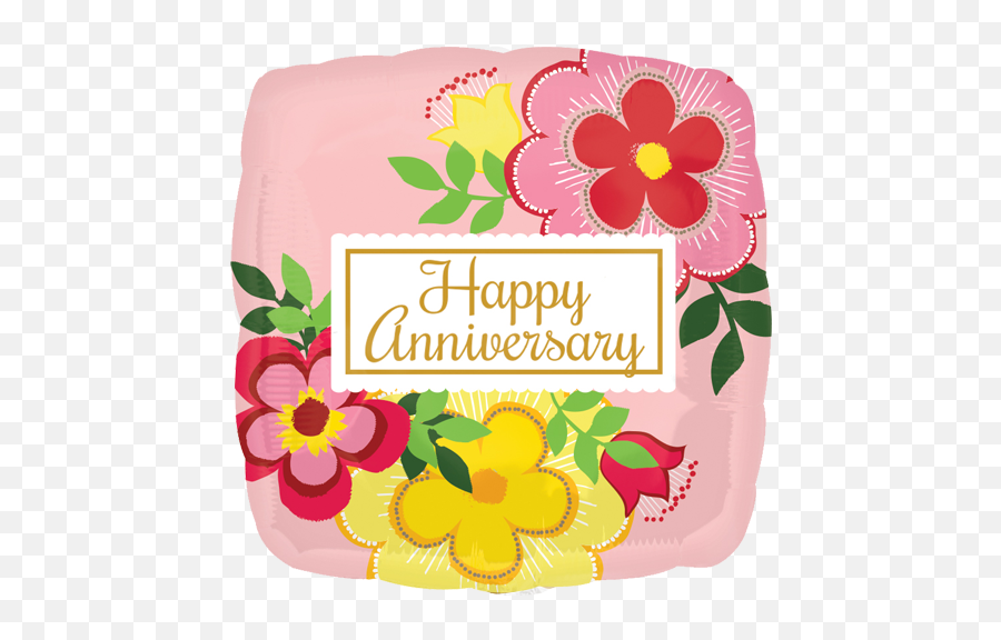 Anniversary - Happy Anniversary Square Emoji,Car Grandma Flower Emoji