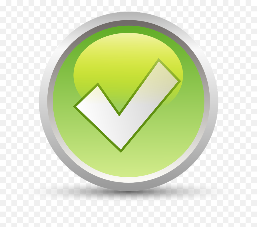Accept Yes Checkmark Symbol Sign - Button Answer Emoji,Check Emoticon