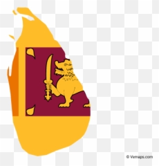 Flag Map Of Sri Lanka - Image Hd Emoji